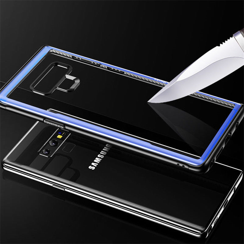 Ốp Lưng Viền Samsung Galaxy Note 9 Lưng Trong Hiệu Benks được thiết kế viền màu xung quanh ốp rất đẹp sang trọng viền ốp ôm khít vào thân máy giúp cố định chắc chắn phần thân